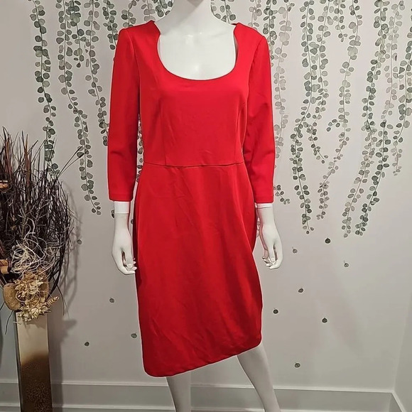 Maggy London SCOOP NECK SHEATH DRESS Sz 10 - Picture 2 of 11